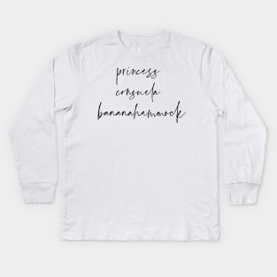 princess consuela bananahammock Kids Long Sleeve T-Shirt